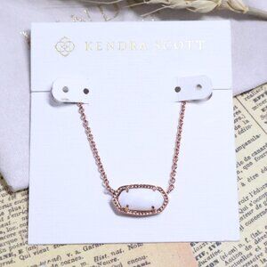 Kendra Scott Rose Gold Ivory Pearl Necklace - Elisa